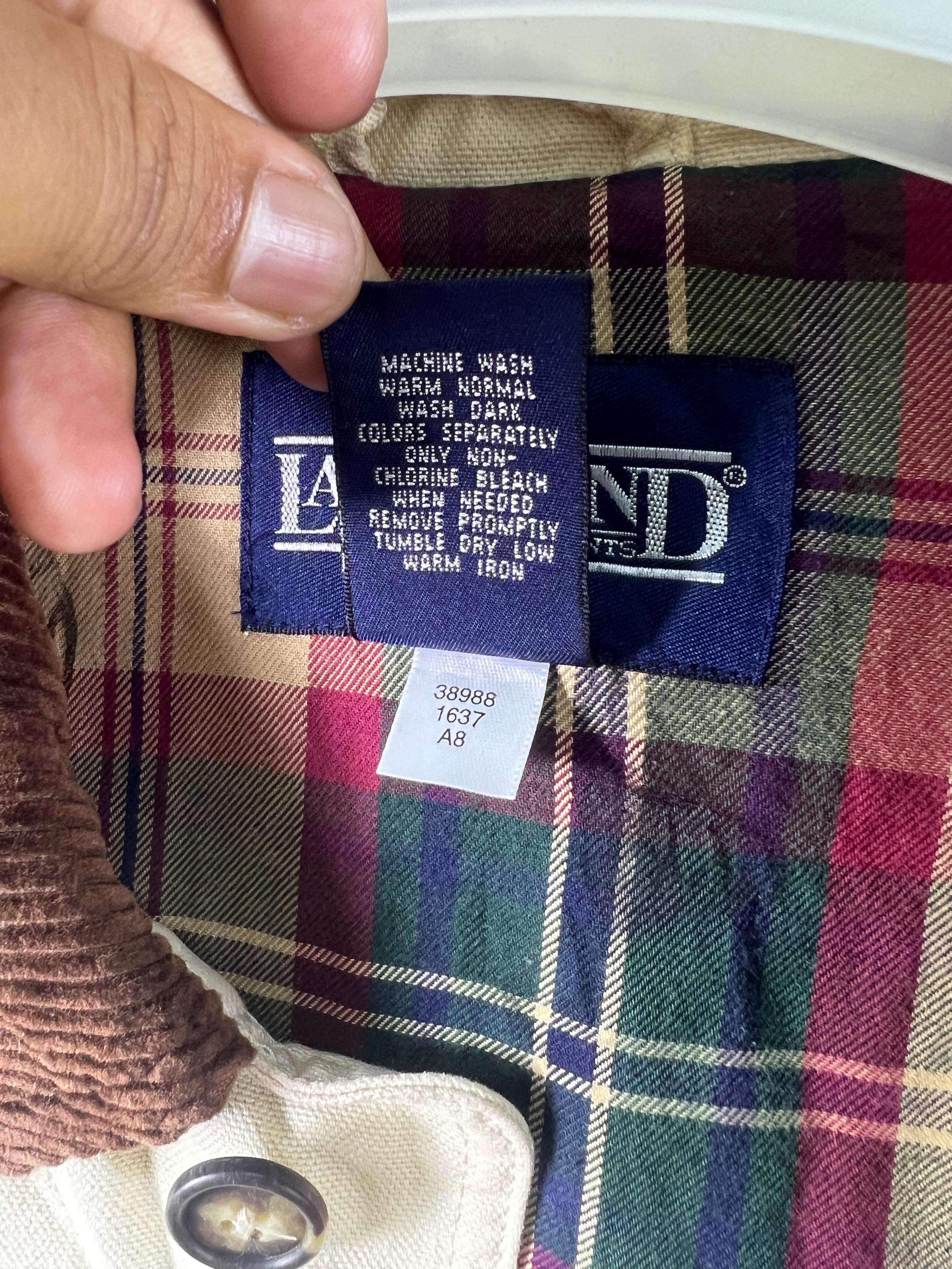 Vintage 90's BARN Coat Italian Lands' End Hunting Jacket Chore