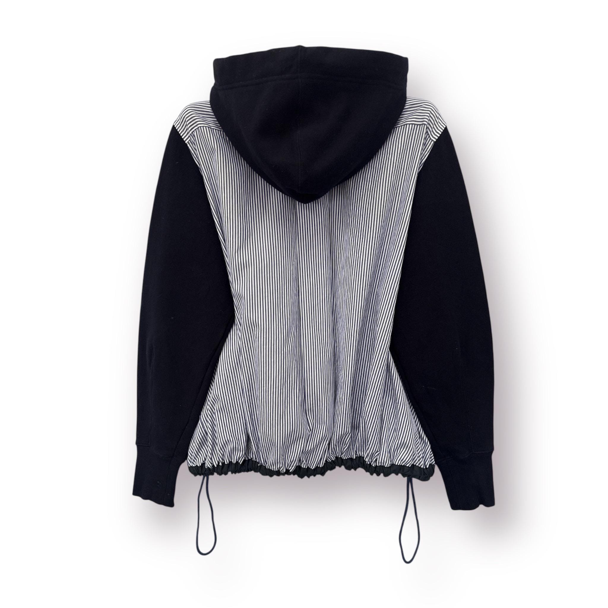 Vintage Sacai Chisote Abe Japan Mix Docking Zip-up Sporty Hoodie