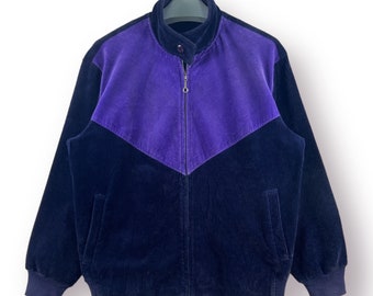 Vintage Issey Miyake Colorblock Corduroy Bomber Jacket (Size M)