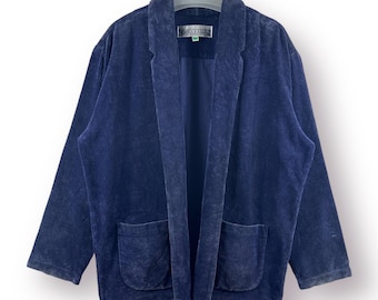 Vintage 90's Norma Kamali Corduroy Kimono japan coat Jacket