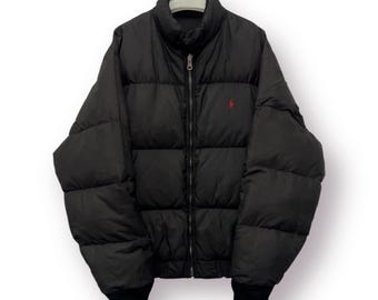 ⭐︎美品Polo Ralph Lauren RL/250 Down Jacket Polo Ralph Lauren RL 250 Down Bomber Buffer Men's Black