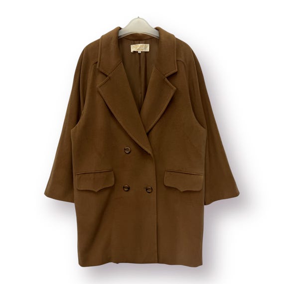 Nina Ricci, Vintage Nina Ricci Double Breasted Wool Long Coat