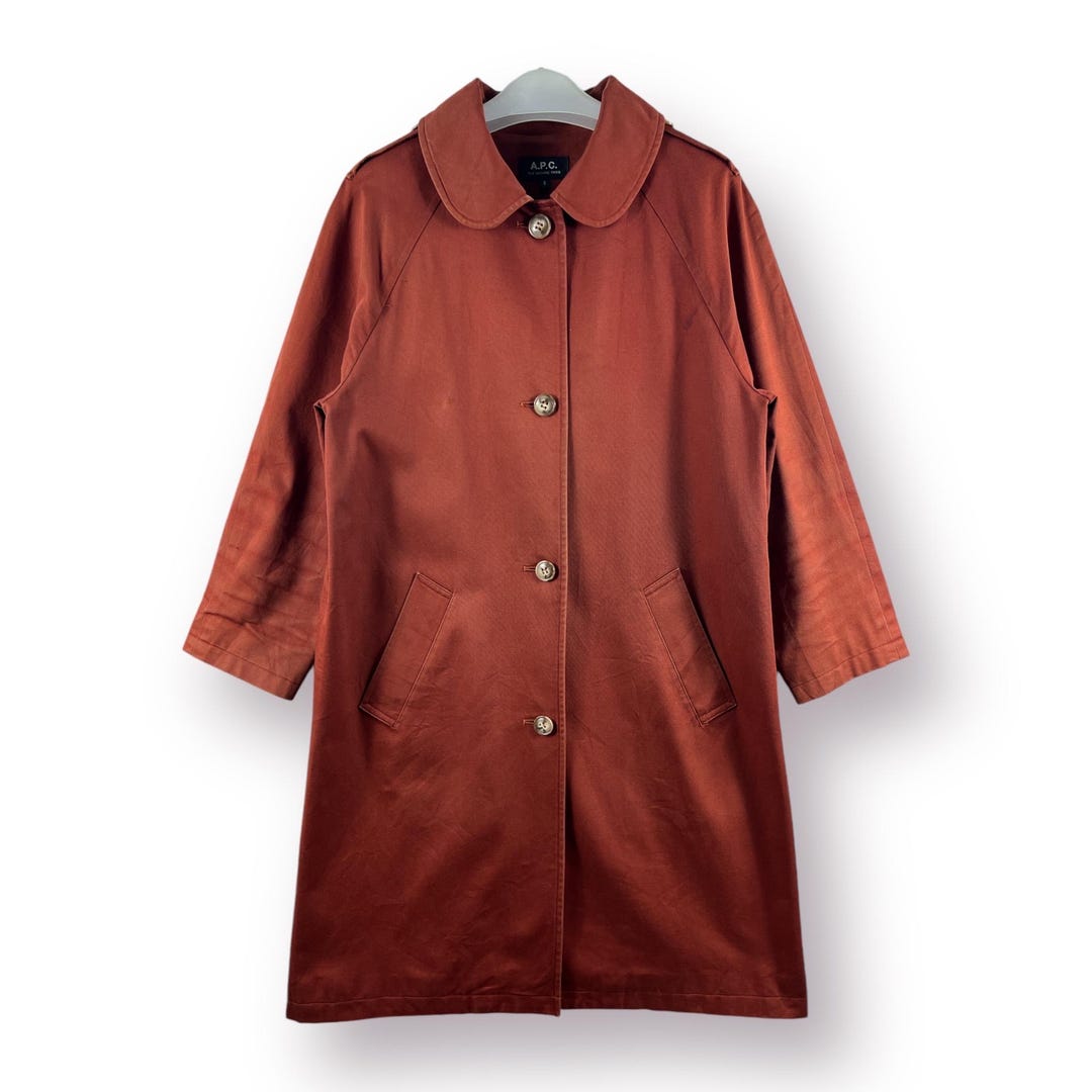 Vintage Japan A.P.C Rue Madame Paris Heavy Long Coat Jacket - S - Etsy