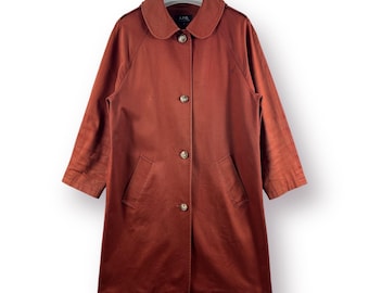 Vintage Japan A.P.C Rue madame paris heavy long coat jacket - s