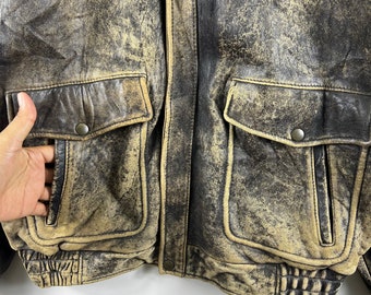 t*-様 edition A2リブ レザー ジャケット ヴィンテージ エディスリ 再入荷【MEN'S】FIDELITY[フィデリティ] LAMB LEATHER A-2 JAC