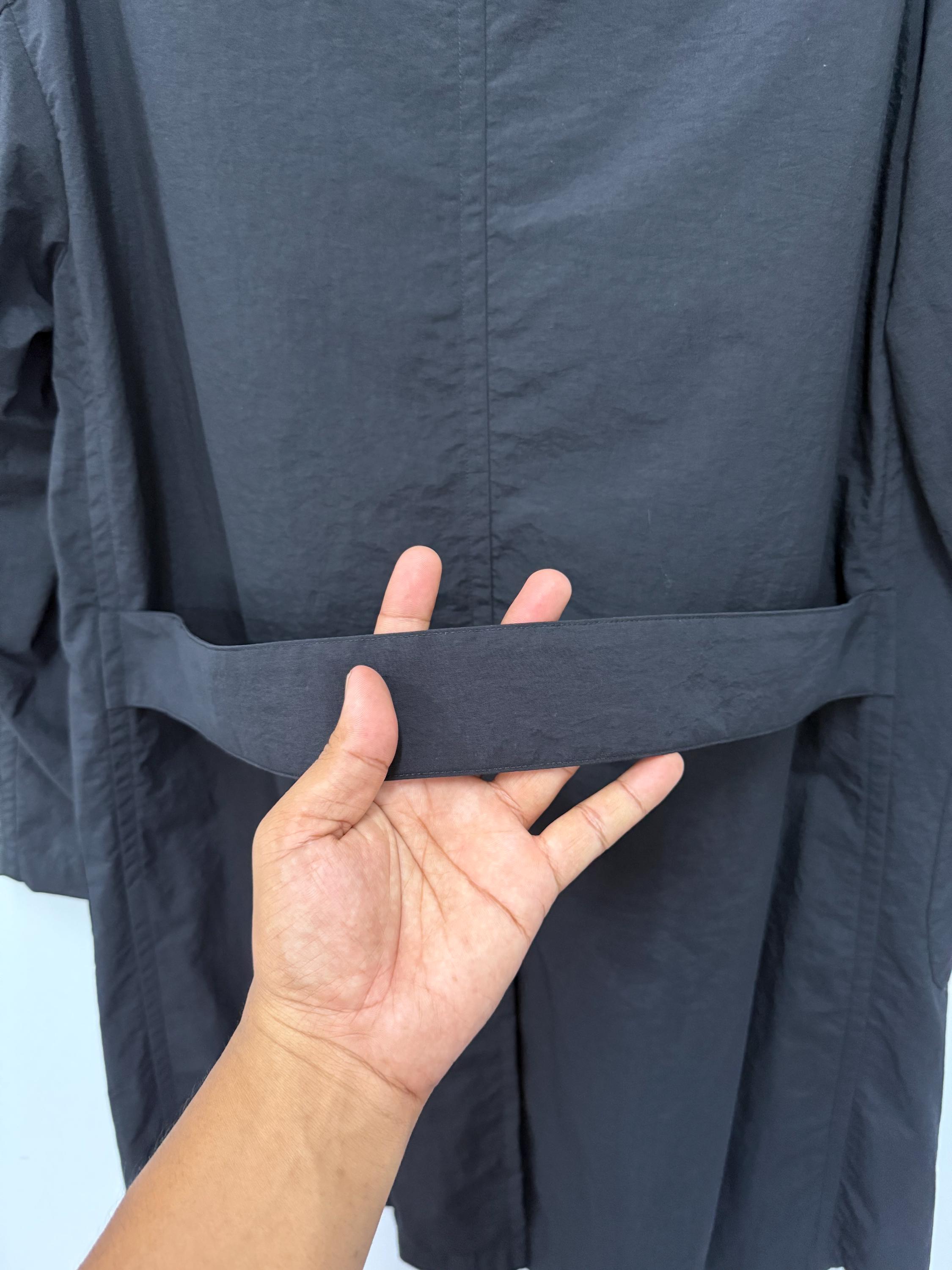 Vintage Japan Danton Vêtements De Travail Black Nylon Long Jacket