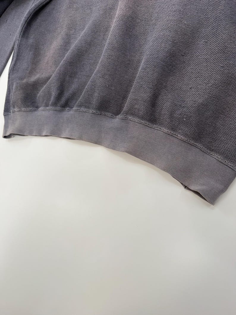 Vintage 80's Courréges Homme Paris Faded Valour Distressed Raglen Sweatshirt image 13