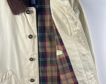 Vintage 90's BARN Coat Italian Lands' End Hunting Jacket Chore