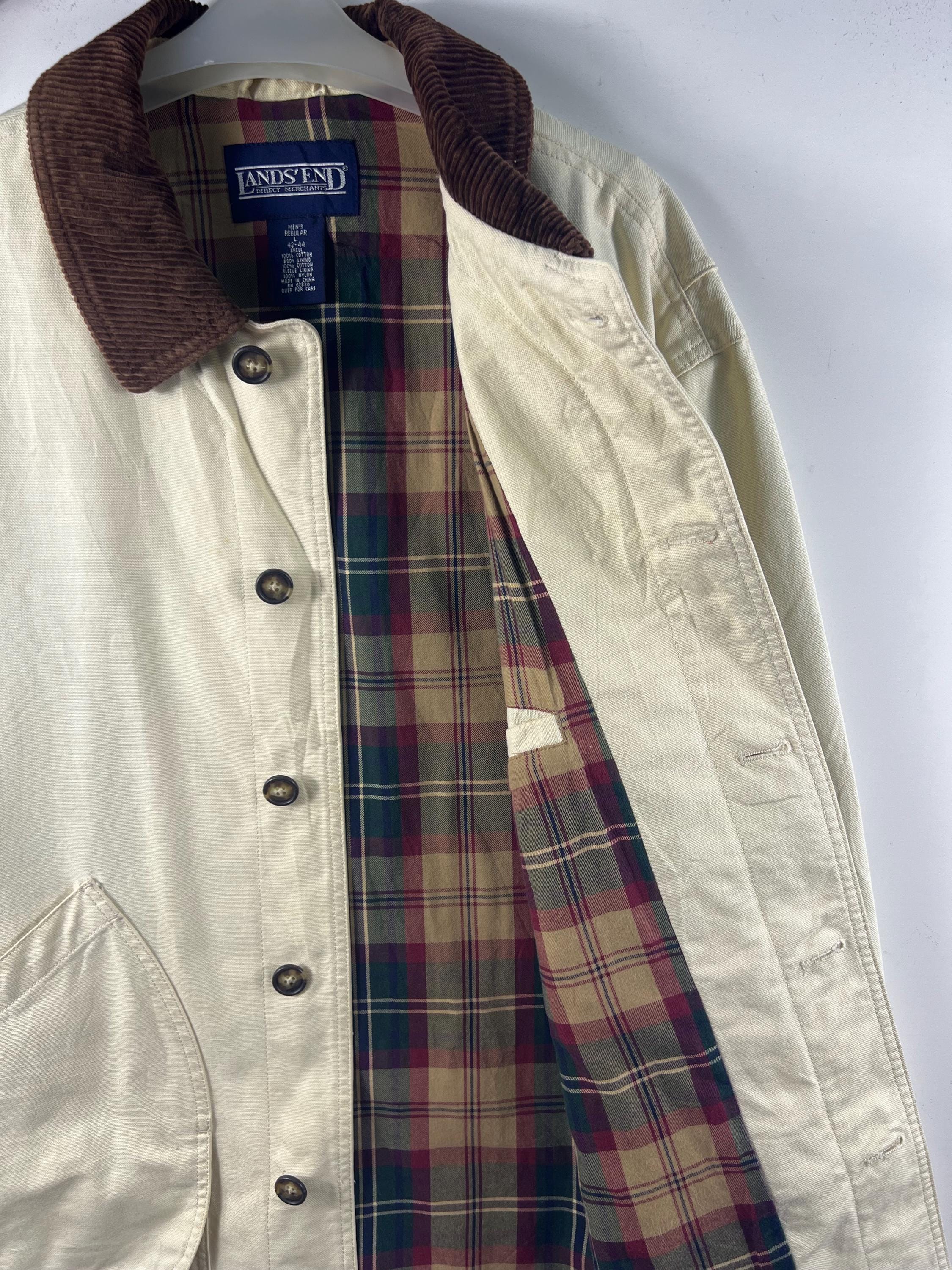 90s LANDS'END chore hunting jacket XS 90s LANDS'END chore hunting