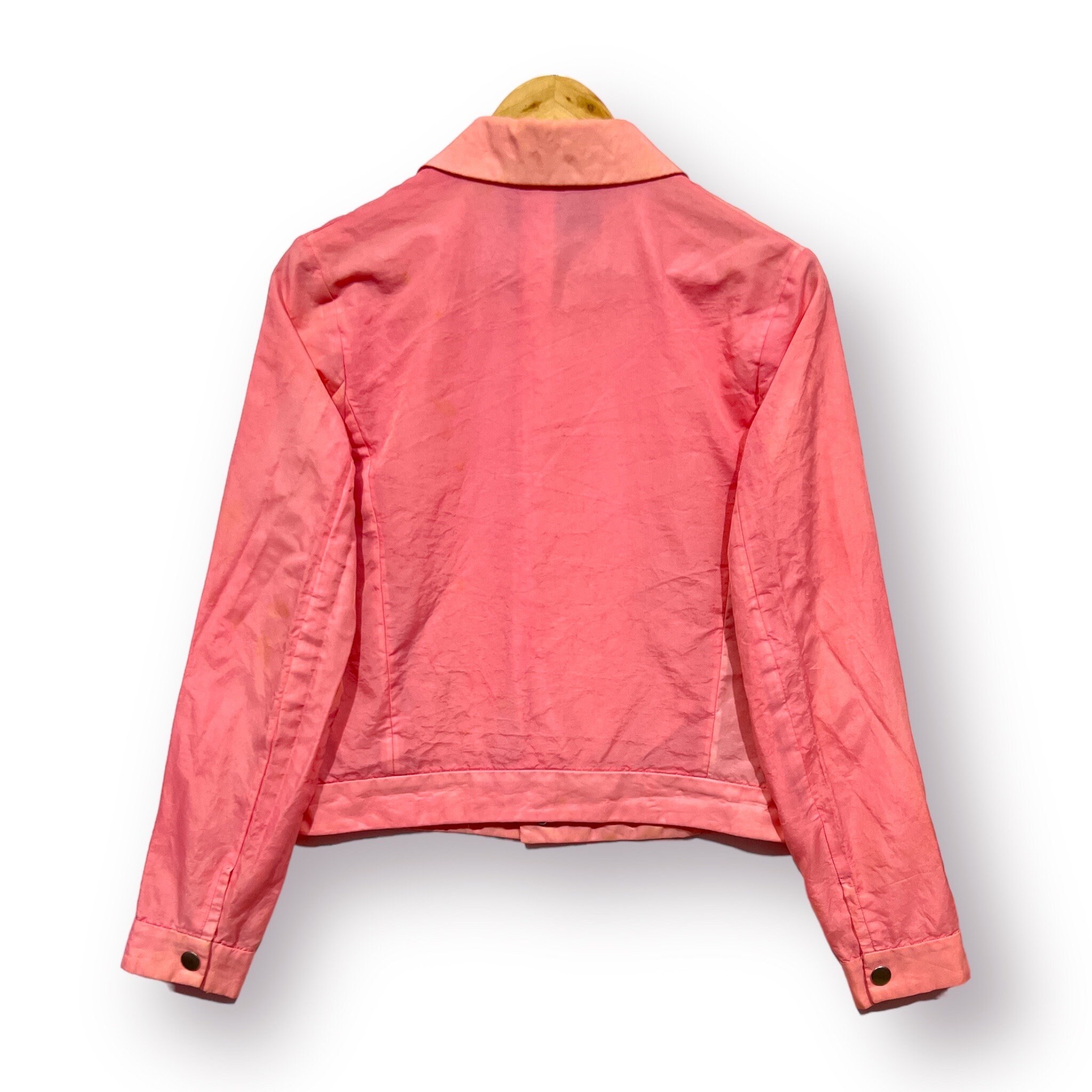 Vintage A/W95 Tricot Comme Des Garcons Croped Nylon Jacket Peach