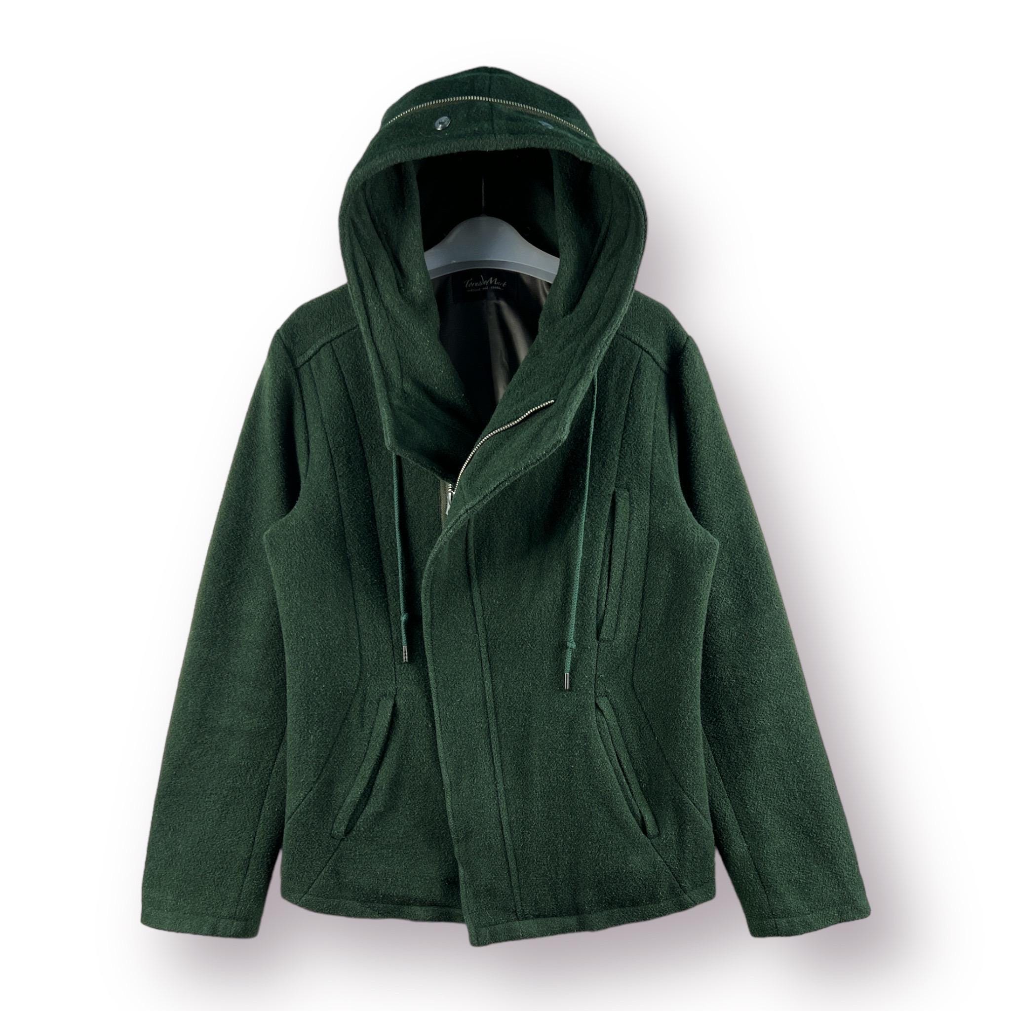 Vintage Japan Tornado Mart Asymetrical Waterfall Collar Hoodie 