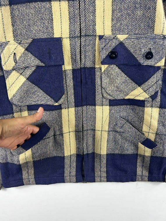 Vintage Distressed 60s 70s SEARS Made in Usa Wool Tartan Vintage Distressed 60s 70s SEARS Made in Usa Wool Tartan