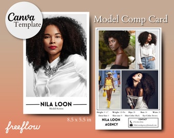 Canva Template Comp Card