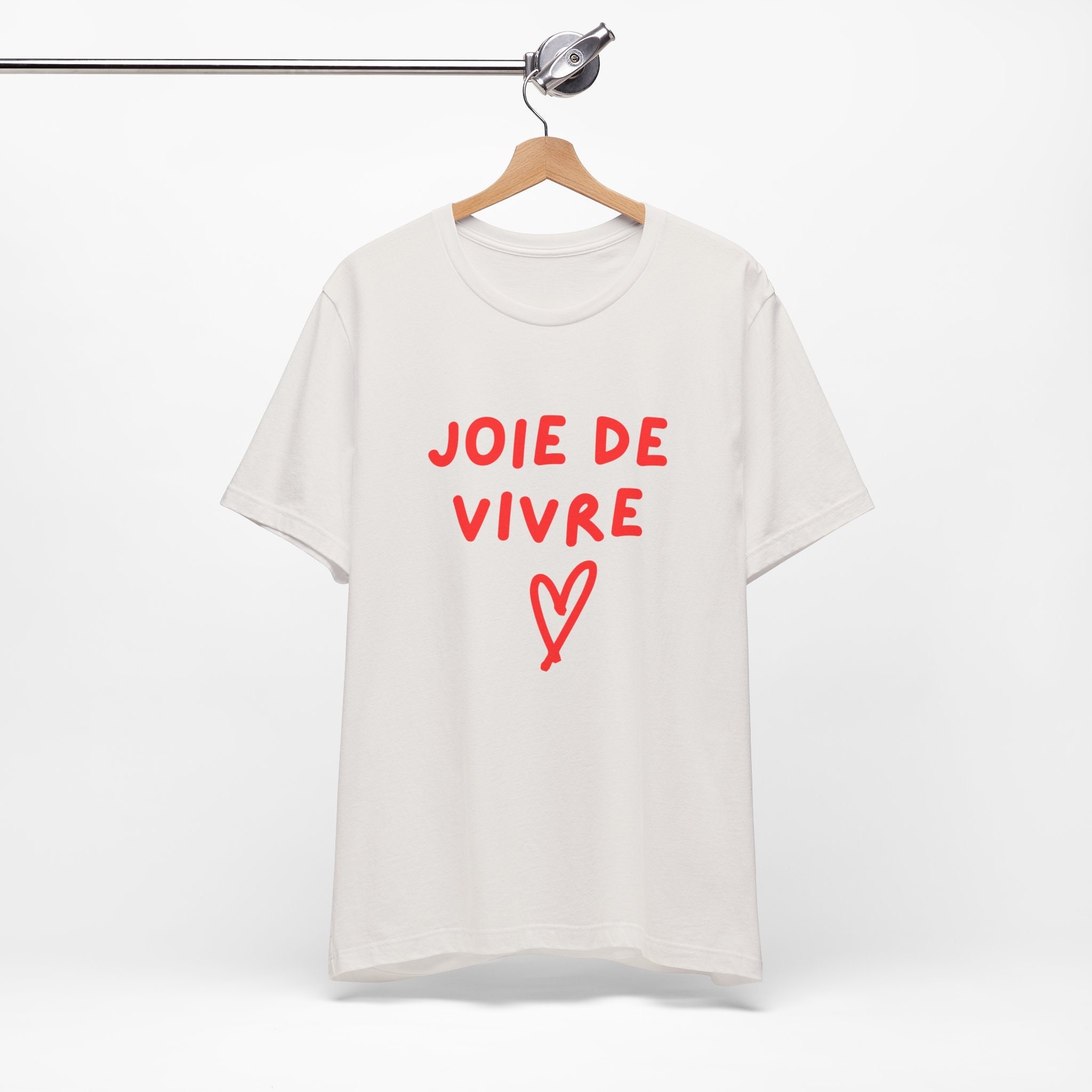 Joie De Vivre Unisex Short Sleeve Tee Enjoyment of Life Tshirt TGIF Shirt Graphic Slogan Tshirt French Statement Shirt Etsy Australia