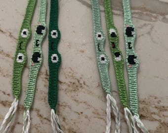 Shaped frog friendship bracelet homemade
