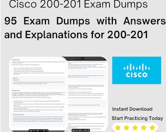 Preguntas y respuestas del examen CISCO 200-201 / Descarga instantánea