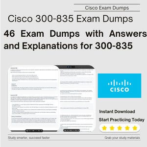 CISCO 300-835 Prüfung Dumps 46 Fragen & Antworten | Sofort Download