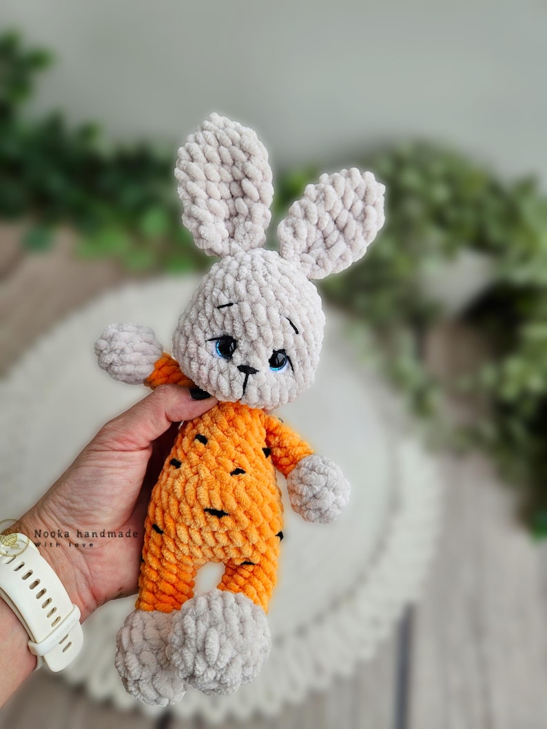 Patrón de conejito amigurumi de ganchillo: Peluche fácil de coser (patrón en PDF) imagen 8