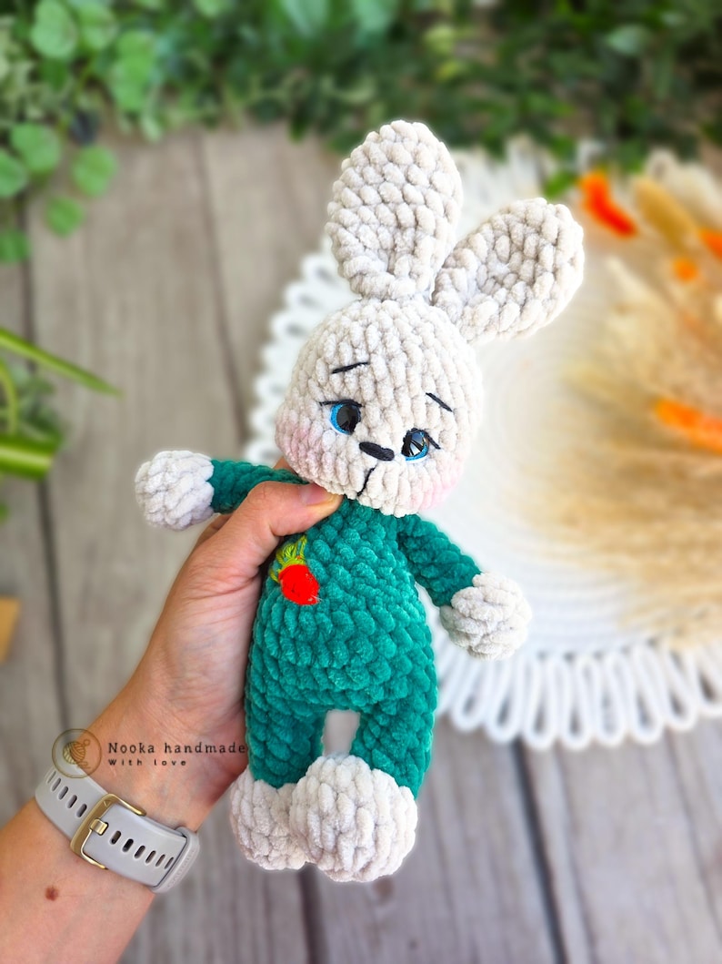 Patrón de conejito amigurumi de ganchillo: Peluche fácil de coser (patrón en PDF) imagen 1