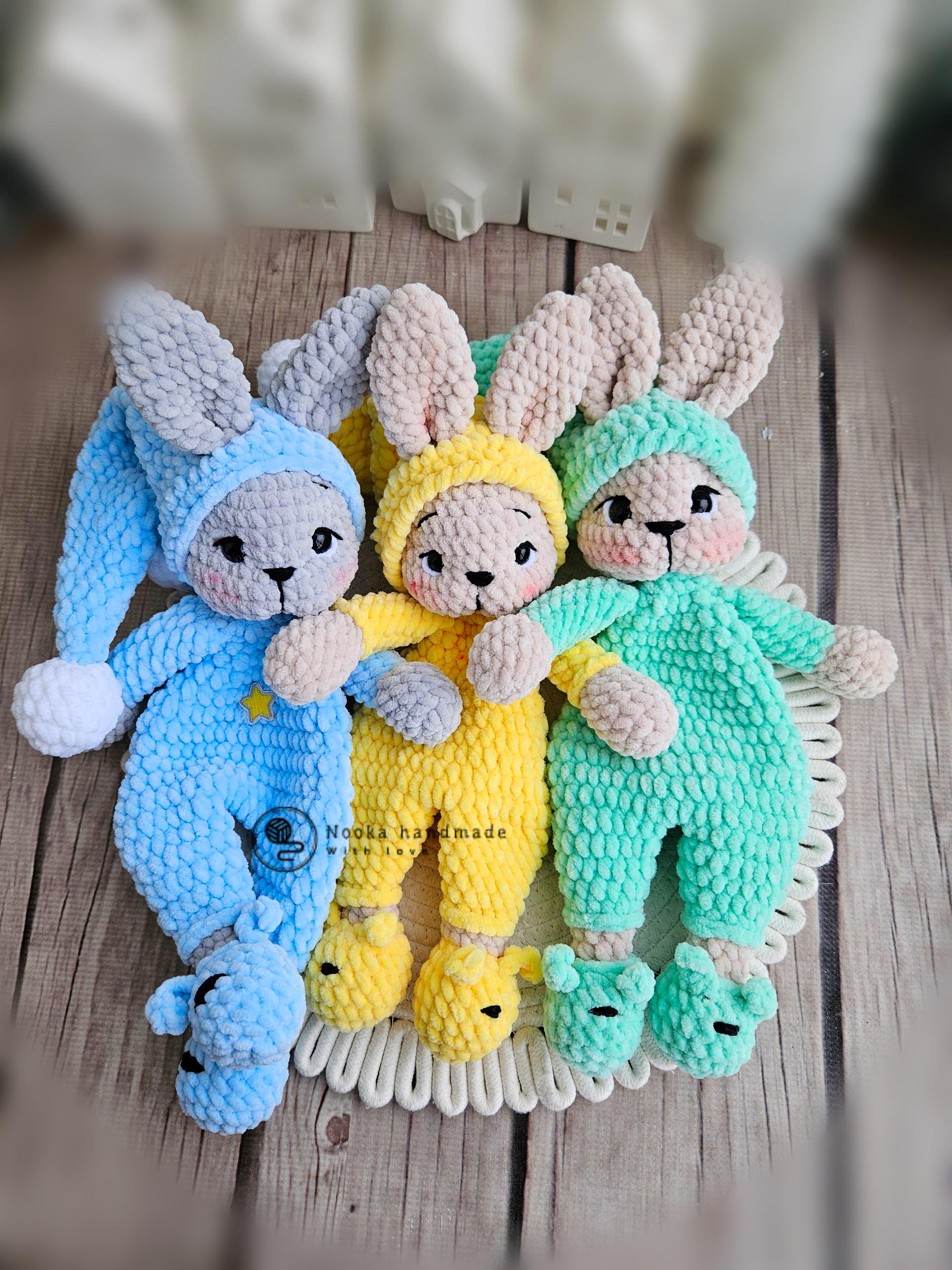 DOR うさぎの編みぐるみ/かぎ針編みのうさぎ/簡単なかぎ針編みの