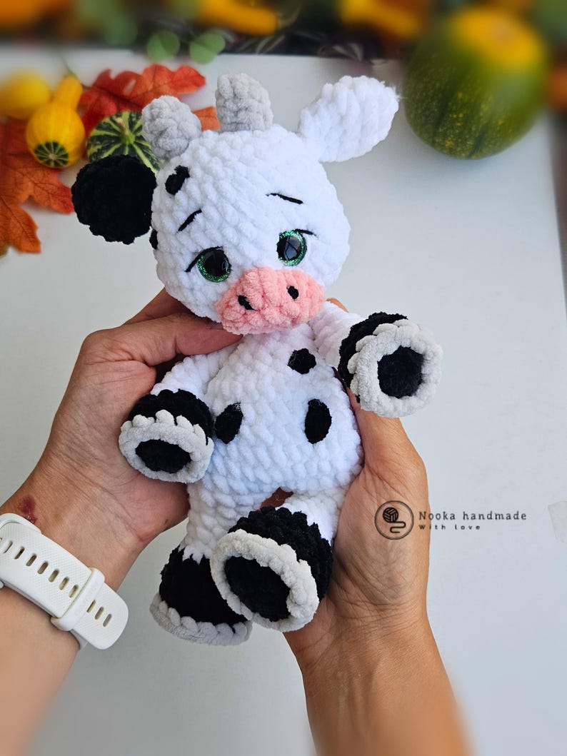 Roua Cow /crochet Toy/ Easy Crochet Pattern/low Sew And/ Crochet
