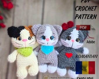 Baby Dor Häschen und Baby Kätzchen / Häkelanleitung Katze und Häschen / Amigurumi (PDF Download) / Häkeltiere / Baby Kollektion