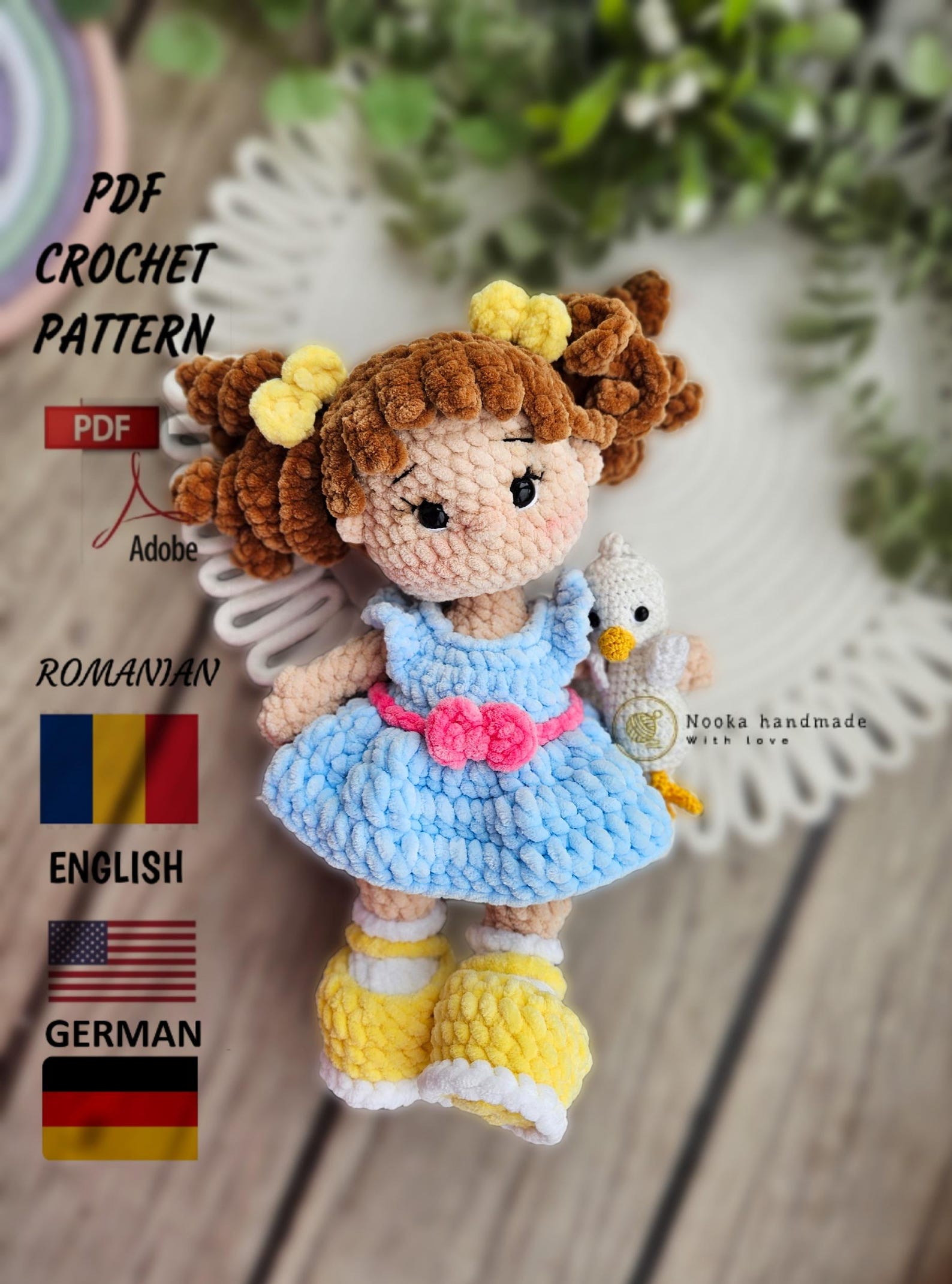 Crochet Plush Doll Pattern: Amigurumi Baby Ella (PDF Pattern) - Etsy