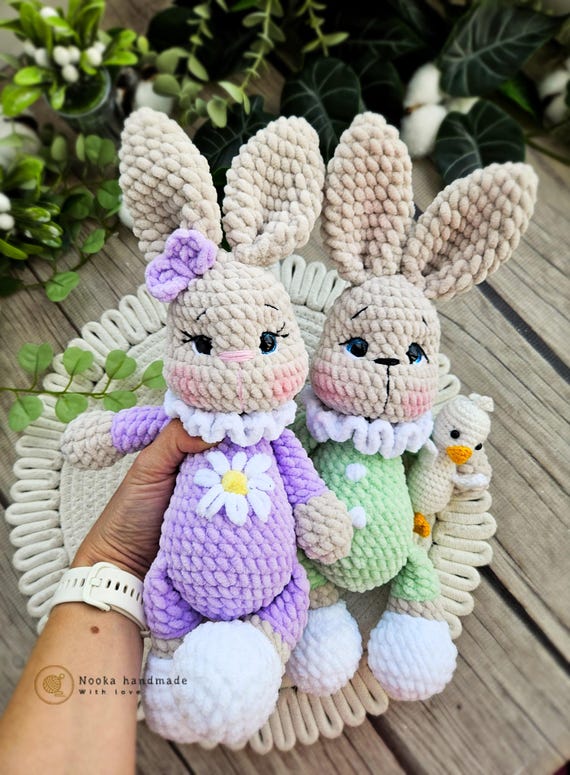 DOR うさぎの編みぐるみ/かぎ針編みのうさぎ/簡単なかぎ針編みの