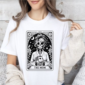 The Mom Tarot Card Shirt, Skeleton Mother Tshirt, Witchy Vibes Celestial Mama Tee, Mother&#39;s Day Shirt, Mama Sweatshirt, Mother&#39;s Day Gift