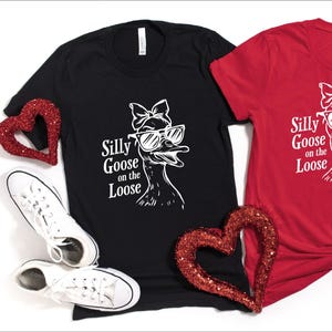 Retro Comfort Silly Goose Shirt, Silly Goose On The Loose, Funny Cowgirl Shirt, Funny Western Tee, Funny Graphic Tee, 90s Aesthetic Shirt