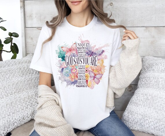 God Says You Are Boho Christian T Shirt God Says You Are Boho Christian T Shirt