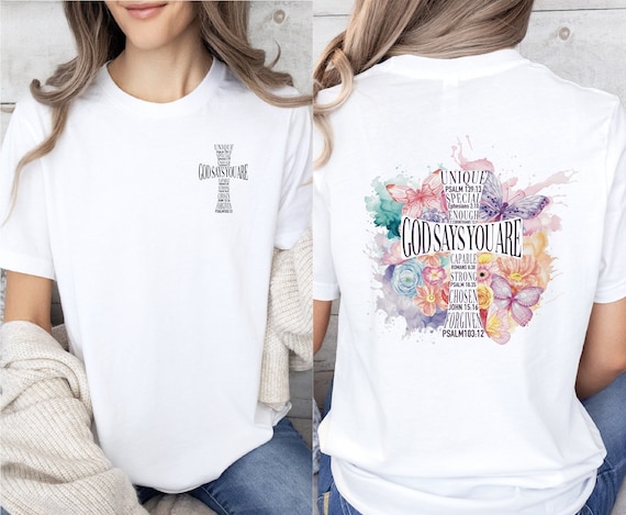 God Says You Are Boho Christian T Shirt God Says You Are Boho Christian T Shirt