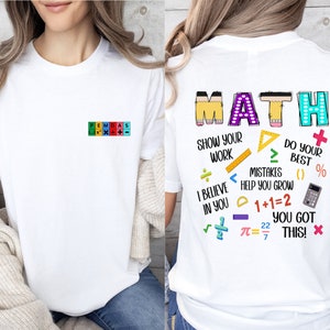 Funny Math Teacher Shirt, The Math Ain&#39;t Mathin Meme Shirt, Show Your Work Math Teacher Tee, Funny Math Pun Shirt, Math Meme Teacher Shirt
