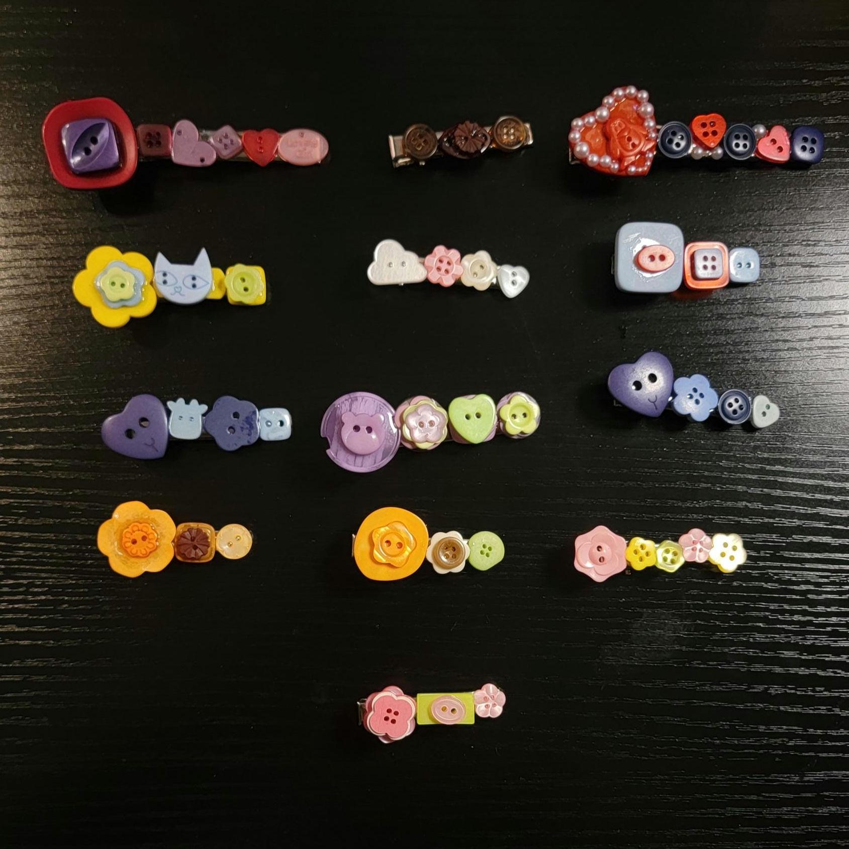 Button hairpins