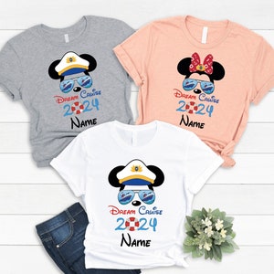 Custom Name Dream Cruise 2024 Shirt, Personalized Disney Trip Shirt, Disney Cruise Matching Shirt, Disney Cruise Shirt,Disney Vacation Shirt