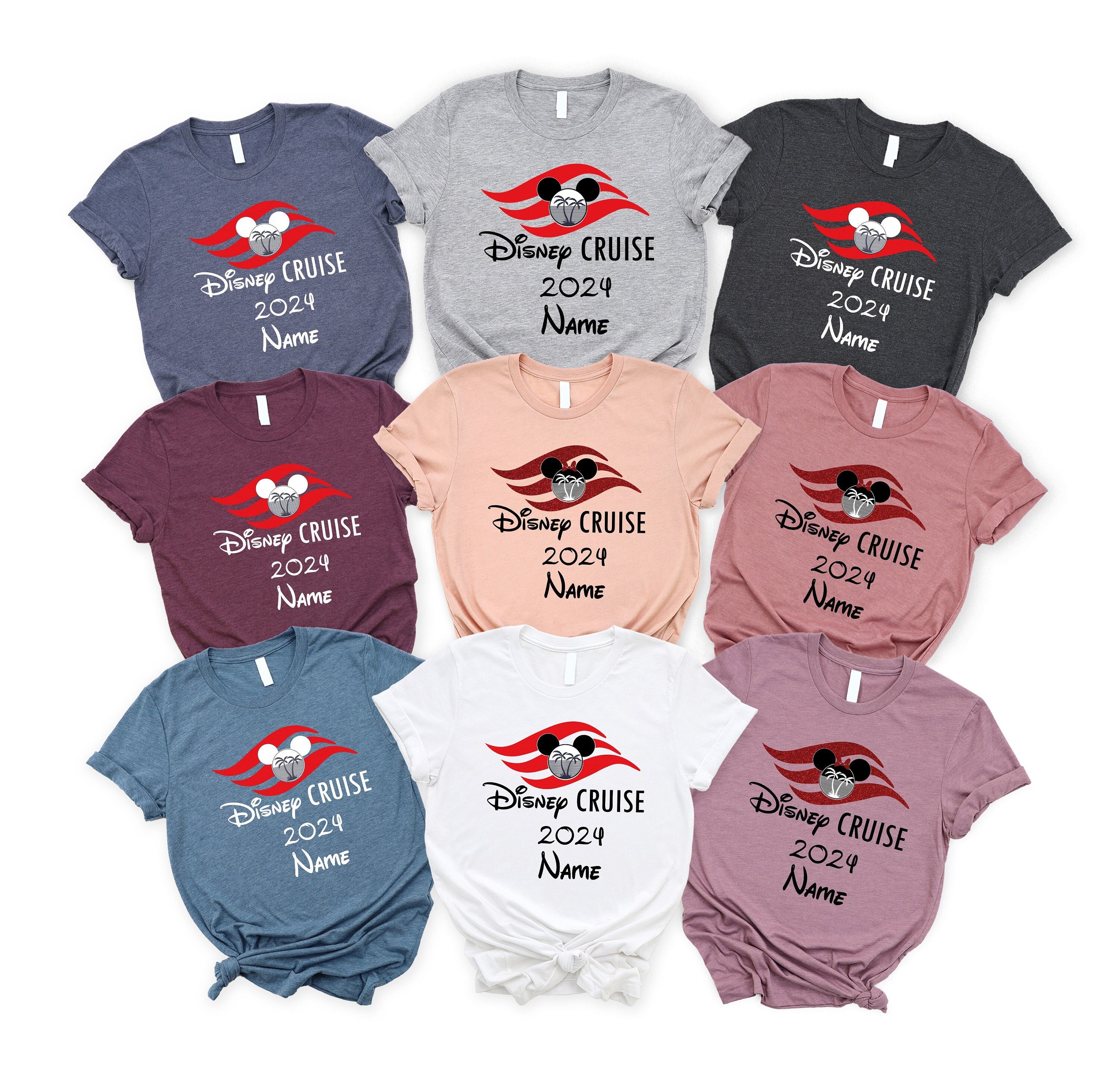 Custom Name Disney Cruise 2024 Shirt, Personalized Disney Trip Shirt