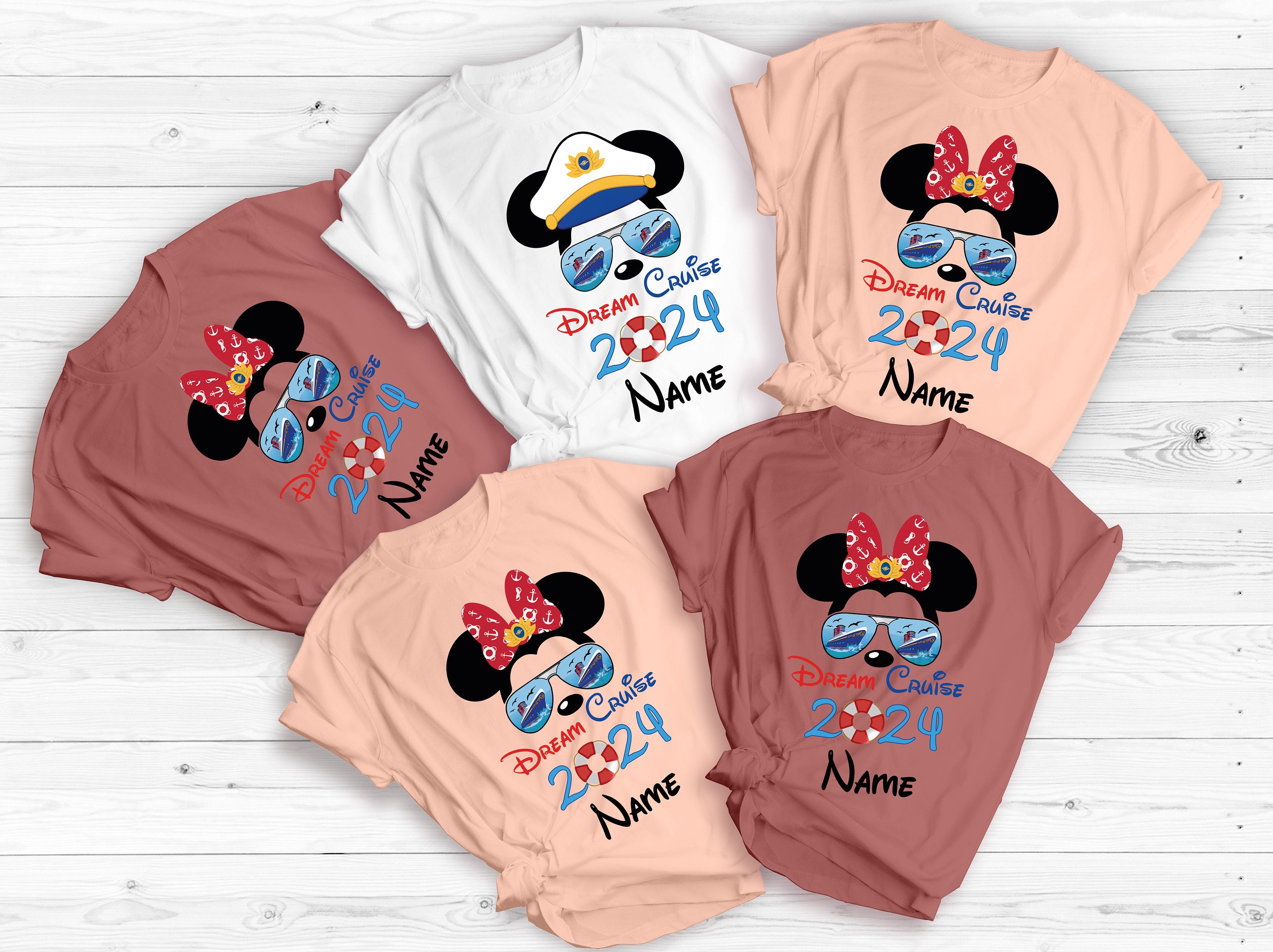 Custom Name Dream Cruise 2024 Shirt, Personalized Disney Trip Shirt