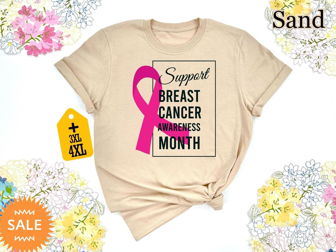 Pink Ribbon Breast Cancer Awareness Shirt: Survivor Support Tee - Etsy