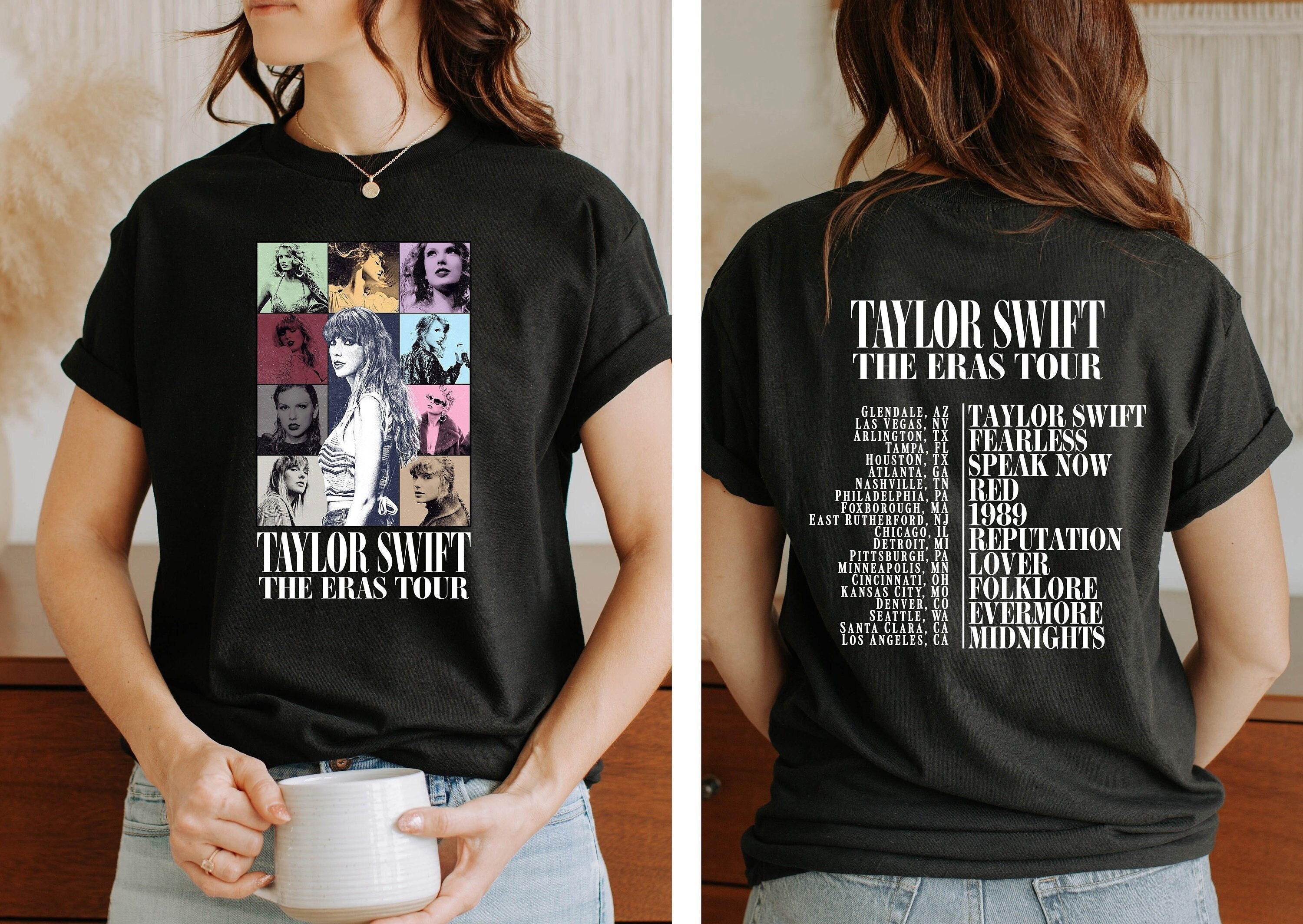 Camisa Camiseta Taylor Swift The Eras Tour Tshirt Blusa