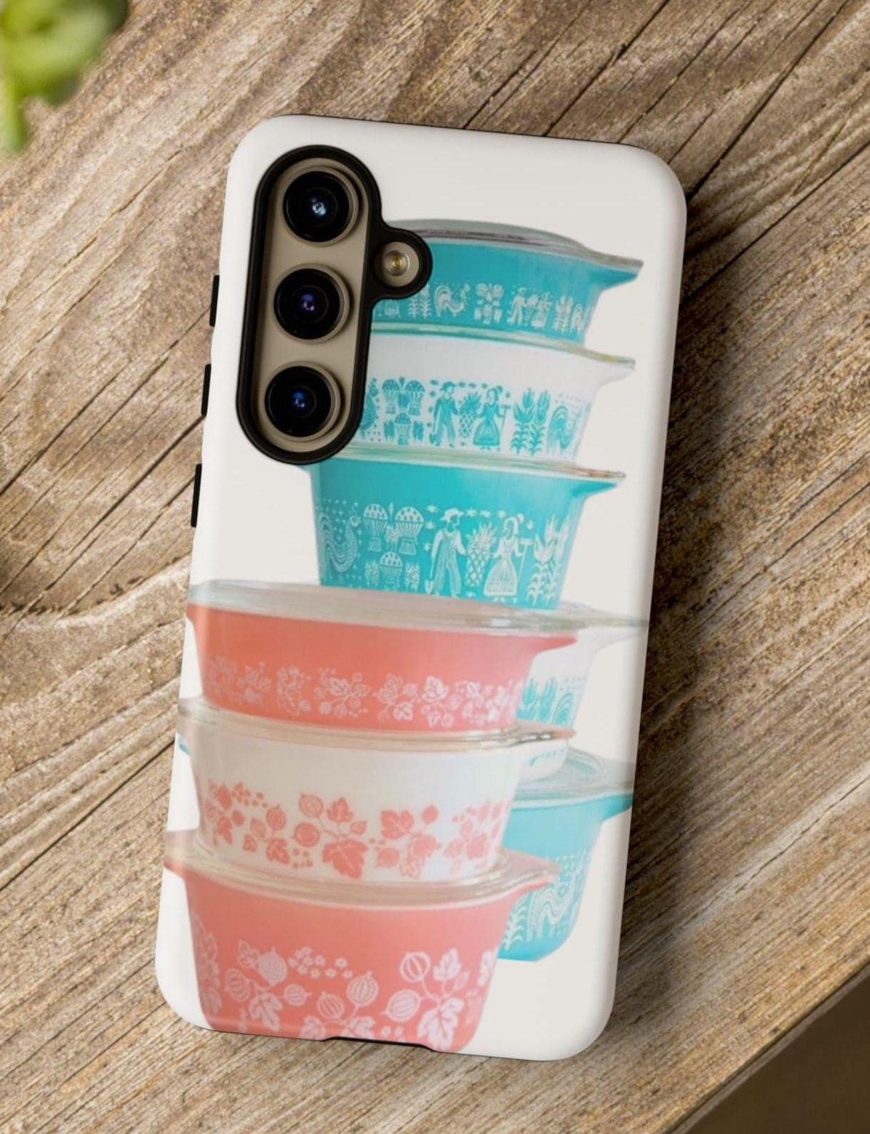 Pyrex Case Vintage Pyrex Phone Case: Retro Kitsch Pink Turquoise Design - Etsy