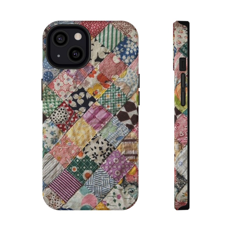Patchwork Quilt Pattern | Impact-Resistant Case | Floral Boho Phone Cover |Iphone 17 afbeelding 4