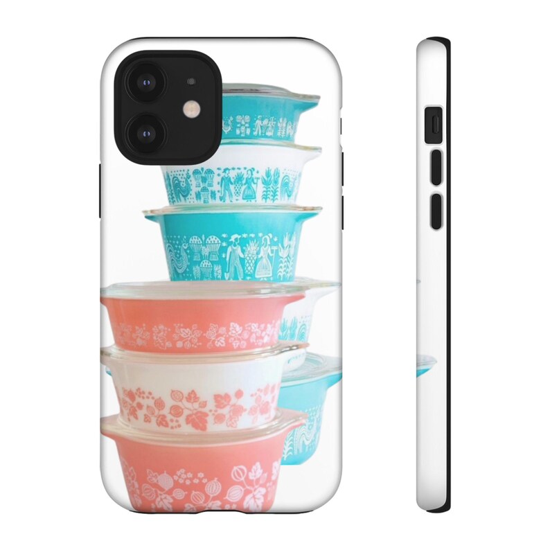 Pyrex Case Vintage Pyrex Phone Case: Retro Kitsch Pink Turquoise Design - Etsy