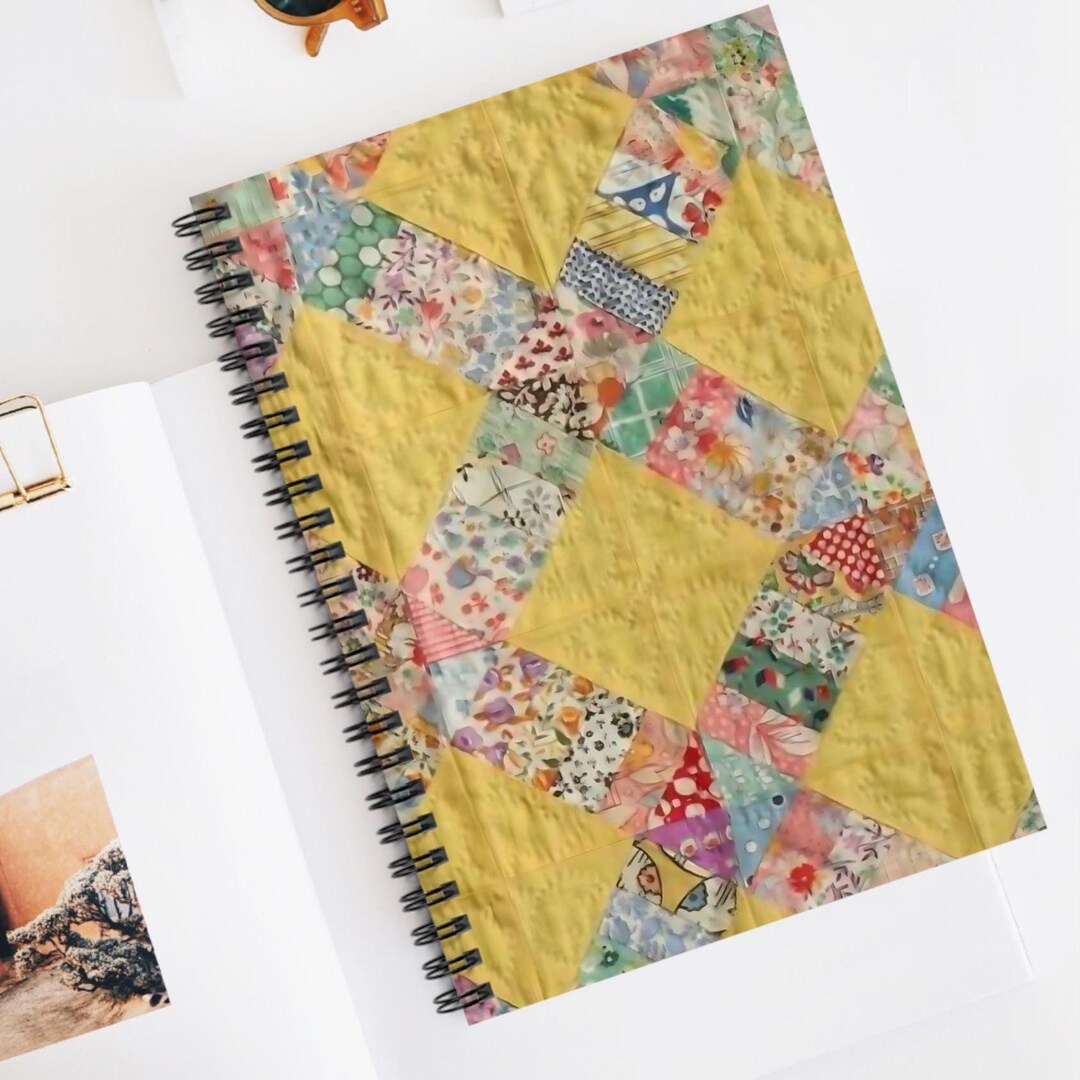 1968 Notebook Vintage Quilt Inspired Spiral Notebook: Crafter's Journal - Etsy