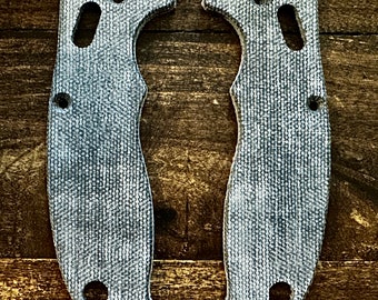 Blue Micarta Scales for Spyderco Manix 2