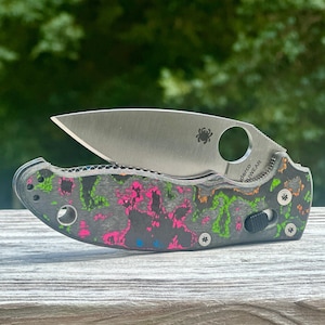 80s CamoCarbon Scales for Spyderco Manix 2 v2