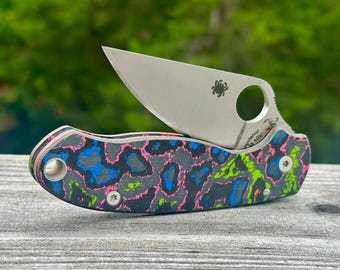 AWT Spyderco Para 3 SKINNY Scales – Agent Series – Various Anodized Colors