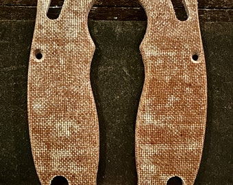 Natural Micarta Scales for Spyderco Manix 2