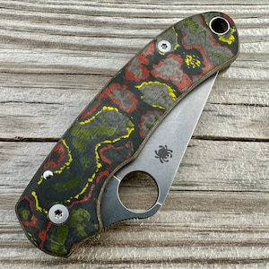 Boba Fett CamoCarbon Skinny Scales para Spyderco Para 3