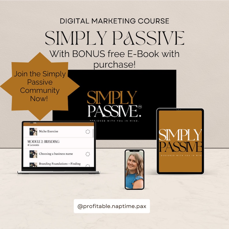 Simply Passive Digital Marketing Course With Master Resell Etsy Canada