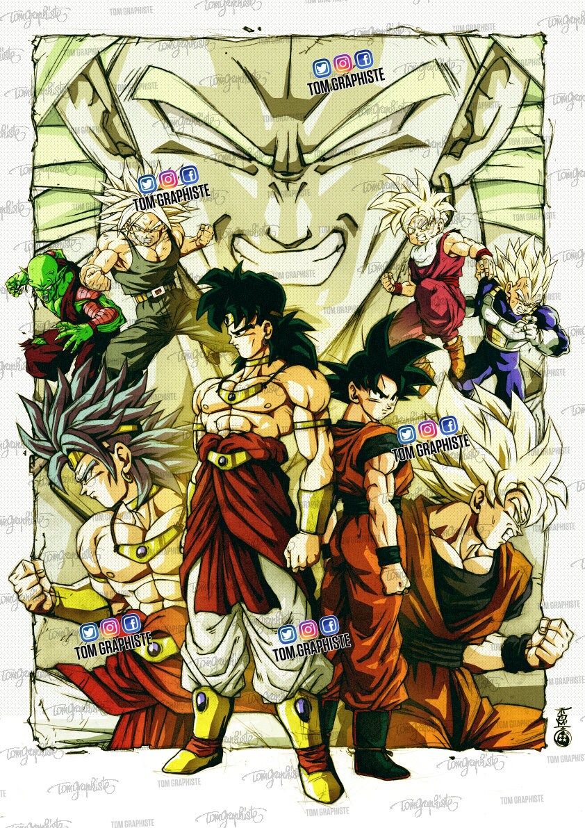 Dragon Ball Super Broly Powering Up Poster (24x36) inches Poster
